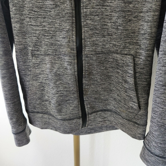 American Eagle Active Flex Fleece Lined Jacket Mens Size Medium Gray Zip Up - Picture 3 of 6